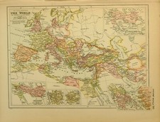1899 Mappa Mondo Conosciuto Da