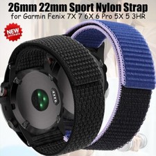 Anello in nylon per Garmin Fenix 7X 7 Epix 6X/6 Pro 3 HR 5 5X più cinturino orologio