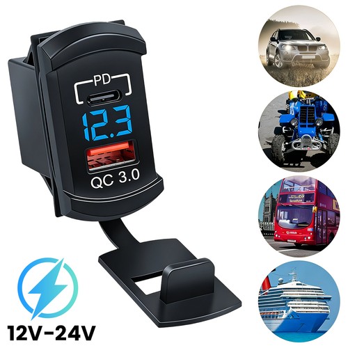 Caricabatteria rapido usb auto - usb,
