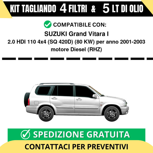 Tagliando per suzuki grand - per,