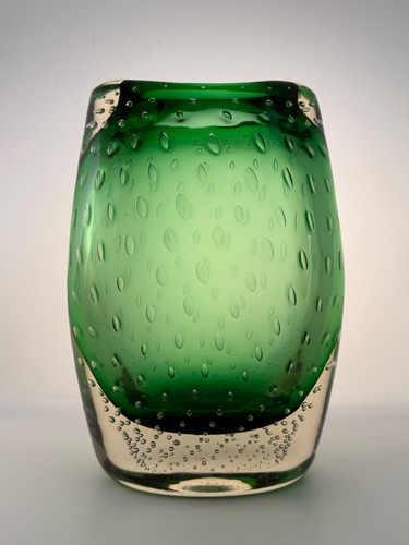 Vaso vetro verde - vaso,