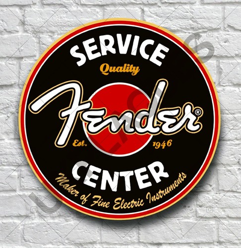 Targa insegna parete fender - insegna,