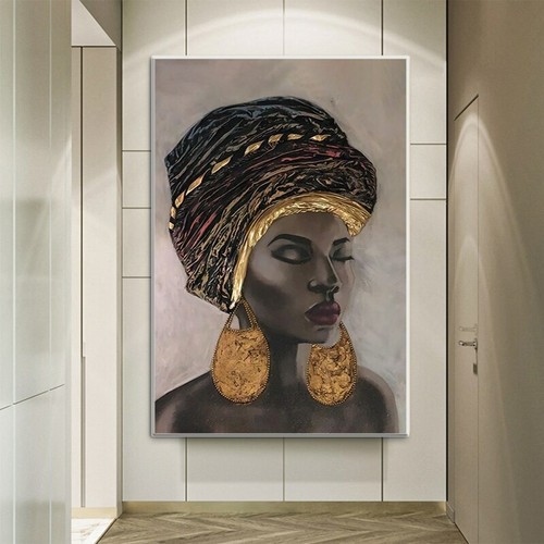 Quadro tela donna nera - tela,