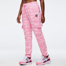 Pantaloni cargo in maglia a