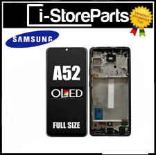 DISPLAY LCD OLED PARI ORIGINALE FULL SIZE PER SAMSUNG A52 A525F A526F FRAME BLU