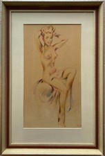 Olio Pastello Atto Femminile