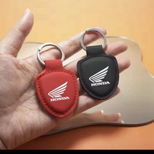 Portachiavi moto in pelle di