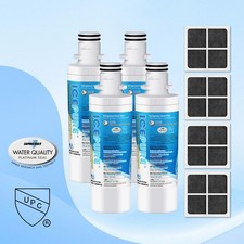 4 CONFEZIONI adatte per LG LT1000P ADQ747935 MDJ64844601 filtro acqua filtro aria Icepure