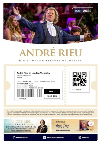 Biglietti concerto andré - concerto,