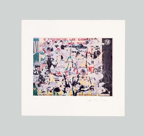Mimmo rotella composizione - rotella, "composizione