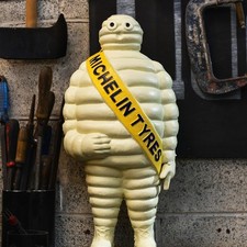 Cast Iron Hand Painted 'Michelin Man' Sculpture Ornament Gift