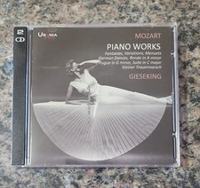 Walter Gieseking Plays Mozart 2017 CD Works For Solo Piano 2-CD Set Urania Arts