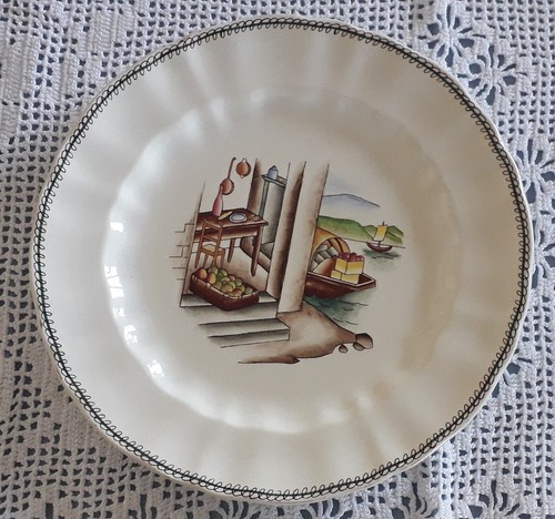 Piatto società ceramica - società,