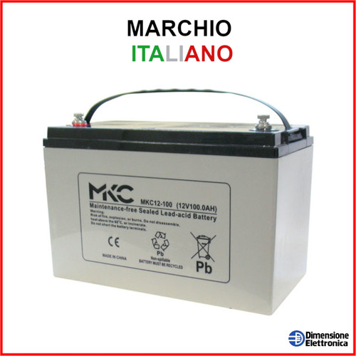 Batteria 12v 100ah ciclica - 12v,