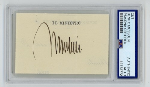 Benito mussolini autografo - benito,