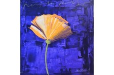 Bellandi Luca - flower 2 - 50x50 serigrafia materica su cartoncino