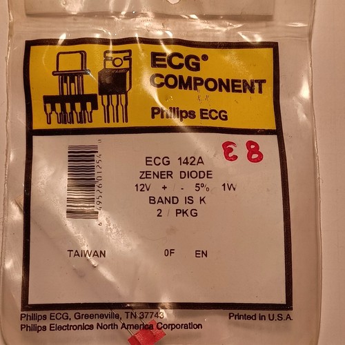 Ecg142a diodo zener - ecg142a,