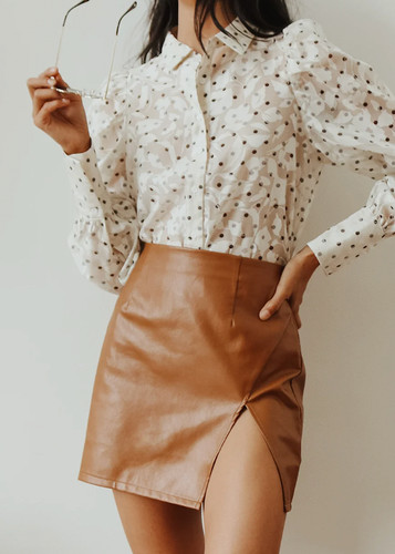 Gonna marrone lulus taglia - marrone,