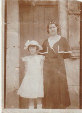 B2 - Foto Photo Fotografia Anni 20 - Donna con ragazzina 