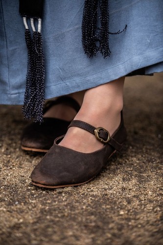 Scarpa medievale larp pelle - scarpa,
