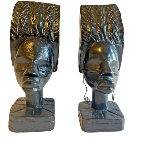 Statua fermalibri legno - fermalibri, in