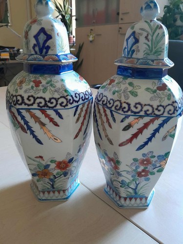 Coppia vasi orientali cinesi - coppia,