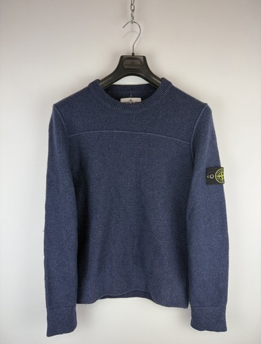 Navy blue stone island wool - island,