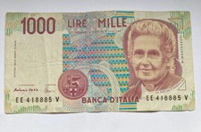 1000 lire montessori 1990
