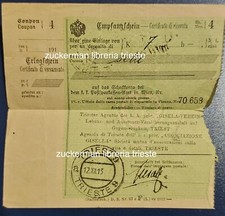 cartolina TRIESTE 1912 COUPON ASSOCIAZIONE GISELA austria-ungheria