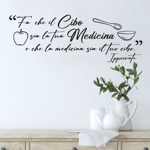 Adesivo murale cucina frase - cucina,