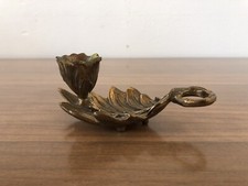 Portacandele Antico In Ottone