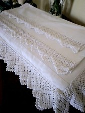 Set lenzuolo matrimoniale e federe vintage