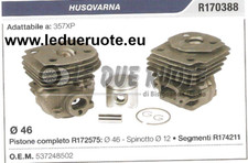 537248502 KIT CILINDRO E PISTONE HUSQVARNA 357XP MOTOSEGA Ø 46 SPINOTTO 12