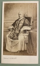 1860c CDV Photo Portrait Pope