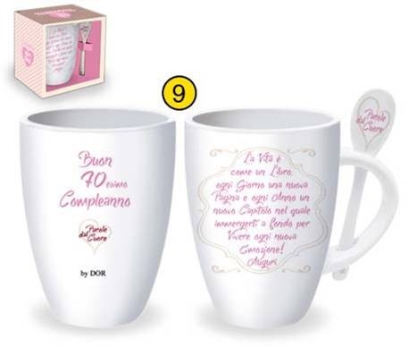 Tazza mug con cucchiaino 70 - tazza,
