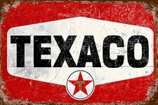 Targa latta retrò texaco - latta,