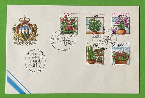 San marino 1992 fiori - ,