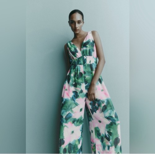 Zara tuta lunga multicolore - zara,