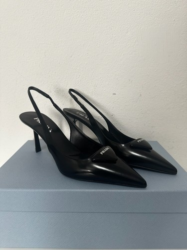 Prada black brushed leather - prada,