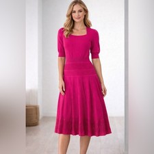 Pinko Ponza Abito Fuchsia Knit