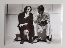 FOTO ORIGINALE GIORGIO GABER E SANDRO LUPORINI  "IL GRIGIO" 1988 cm 24 x 17,5