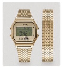 TIMEX X MM6 T80 GIFT SET EXTRA BRACELET UNISEX - Digitaluhr - gold-coloured