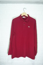 Polo Lacoste bordeaux manica