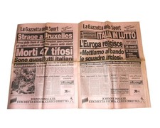 Strage a Bruxelles 1985 coppa campioni , gazzetta dello sport 30/31 maggio 1985
