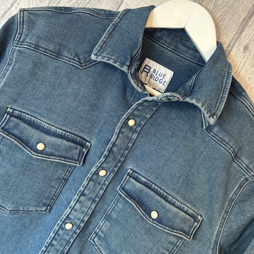 Camicia western blu