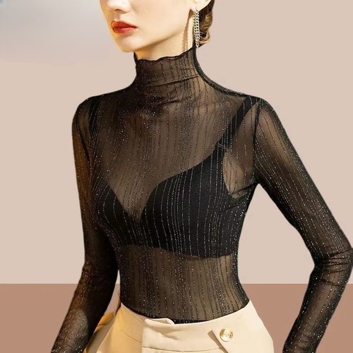 Camicia donna pizzo - , girocollo