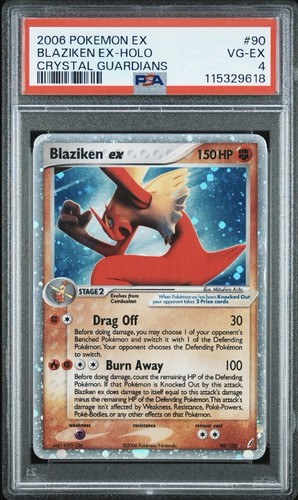 Blaziken holo psa crystal - ex-holo, 4