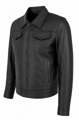 Cappotto camionista uomo - , pelle