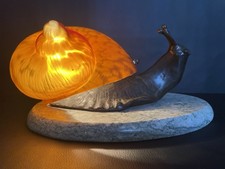 Lampada antica bronzo lumaca