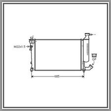 Radiatore Citroen Xsara-(Anno